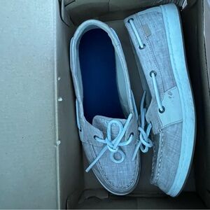 Sperry Kids' Light Gray Moccasins